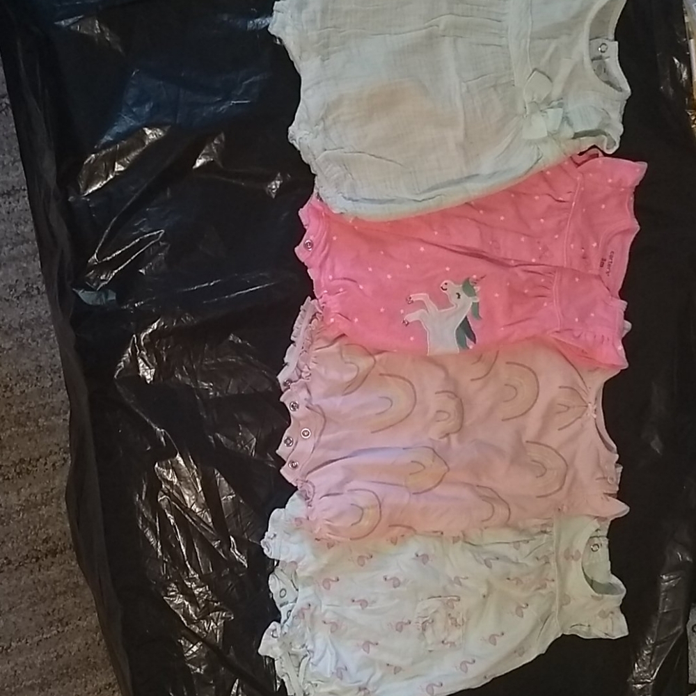 Bundle baby girl Rompers size 3 months
